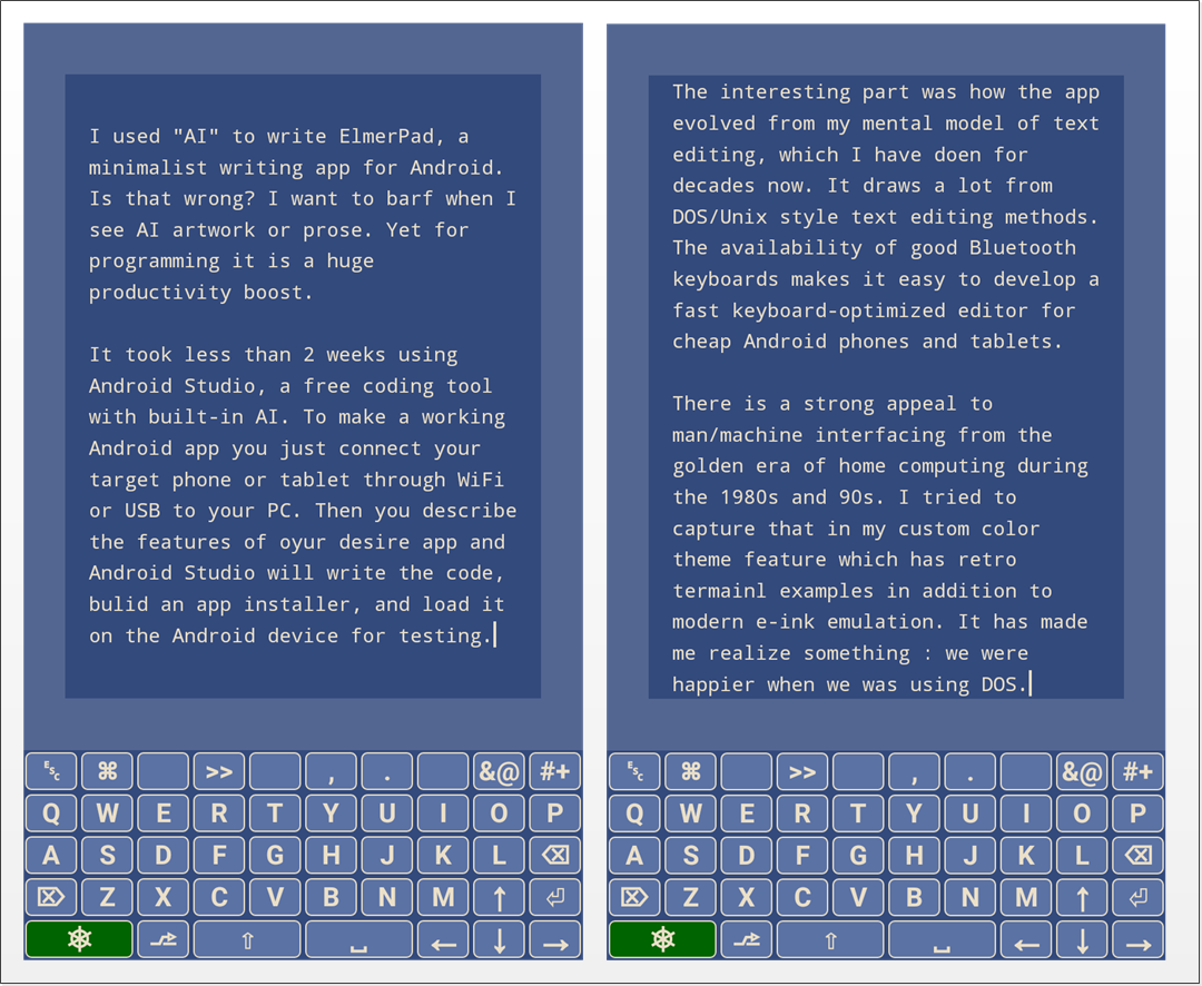 DOSwriter screenshot